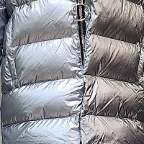 💥HOT ITEM!💥Dols Kill Oversized "Frosted" Metallic Silver Puffer in Silver - Picture 8 of 13